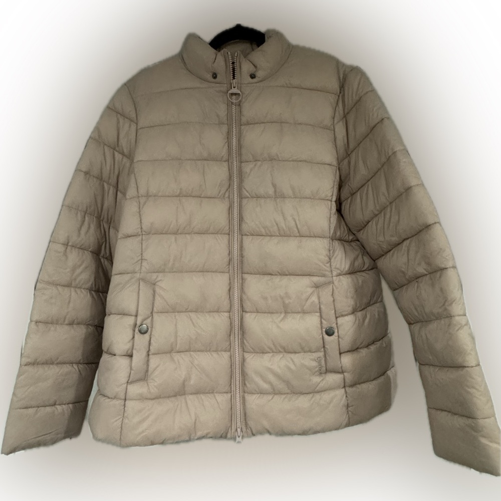 Barbour women’s Light pink / mauve Quilted Puffer Jacket - US 14 fantastic!